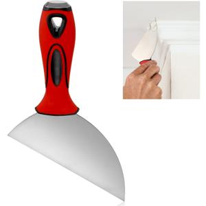 Lothee 6" Clipped Drywall Pointing Knife Metal Hammer End Professional Finishing Tools High-quality Drywall Knife for Work in Narrow Spaces Plasterboard