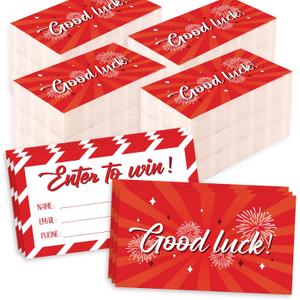 1200 Pcs Red Enter to Win Raffle Tickets Cards 3.5 x 2 Inch Entry Form Ticket Cards for Contest, Auction, Raffles, Ballot Box with Space for Name, Email Address Phone Number Fields (1200) 1200 Pcs Red Enter to Win Raffle Tickets Cards 3.5 x 2 Inch Entry Form Ticket Cards for Contest, Auction, Raffles, Ballot Box with Space for Name, Email Address Phone Number Fields (1200)