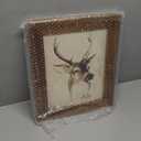 8x10 Picture Frames,Brown Rustic Wood Frame with Glass Front, Display 10x8 inch Photos for Table Top Display and Wall Mounting