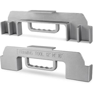 3 In 1 Framing Tools,12/14/16 On-Center Stud Layout Tool,Framing Spacing Tool,100% Cast Aluminum Wall Stud Framing Tool,Precision Measurement Jig Tool For woodworker,building,Furniture DIY (1PACK)