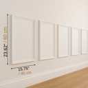 Wall Molding Kit Pre-Cut & Primed Trim Package, DIY Ready-to-Assemble Wainscoting Panels, Paintable Polystyrene Wall Frame, Durable Classic Wall Trim (Style-1)