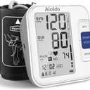 Alcedo Blood Pressure Monitor for Home Use, Automatic Digital BP Machine with Large Cuff for Upper Arm, LCD Screen, 2x120 Memory, Talking Function