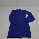 Lueluoye Maternity Sweater Dress for Pregnant Women Turtleneck Puff Sleeve Knit Slim Fit Bodycon Mini Dress S