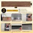 36-Pack 54 Sq.ft Wood Effect Tiles,，Peel and Stick Floor Tiles，Vinyl Flooring Used for Home Decoration of RV, Bedroom, Kitchen and Living Room. (508, 36 PCS)