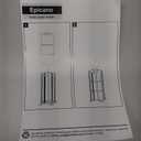 Toilet Paper Holder Stand, Freestanding Toilet Tissue Organizer, Minimalistic Storage Solution, Reserve Mega Rolls- Black