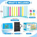 BBnote 2 Pack Giant Color Matching Challenge Game, 2-4 Players Board Game
XL Fast Pattern Puzzle Stacking Games, Family Game for Kids & Adults, Birthday Christmas Party Gifts for Boy & Girl