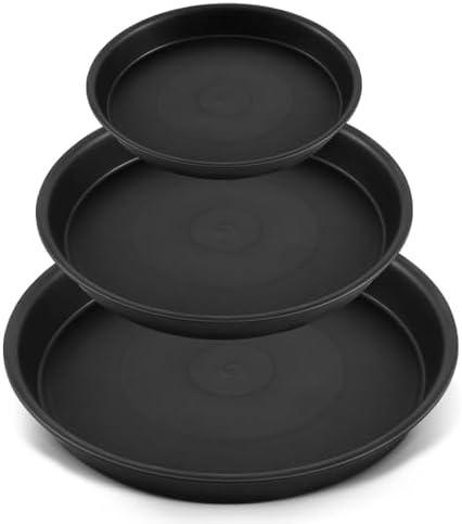 Kritkin 3 Size Round Stepping Stone Mold Internal Diameters 7.8" 10.2" and 13.7" Plastic Stepping Stone Molds for Concrete and Stained Glass for Garden Walk Way