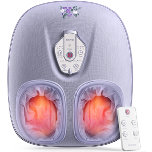 RENPHO Foot Massager Machine with Heat [2026 Upgraded], Shiatsu Foot Massager for Plantar Fasciitis, Mothers Day Gifts for Mom, Cordless Control, Birthday Gifts for Women Men, Purple