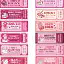 Laffact Valentine's Day Spicy Bookmarks - 240Pcs Cute Ticket Style Reading Tracker, Pink Romance and Red Spicy Page Marker, Readers Accessories Book Club Gifts for Book Lover Bookish Romance Reader