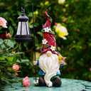 Pohabery Gnomes Outdoor Statue with Solar Lights,Solar Garden Gnomes Decorations for Yard Patio Outside Gnome Garden Decor, Gnomes Gifts for Women Mom