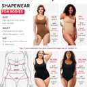 Nebility Womens' Waist Trainer Seamless Round Neck Tummy Control Shapewear Bodysuit (White, M)