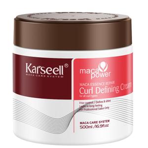 Karseell Curl Defining Cream for Wavy, Curly and Coily Hair, Leave-In Styling Cream to Help Control Frizz, Define Soft Curls and Add Shine, 500 mL / 16.9 oz