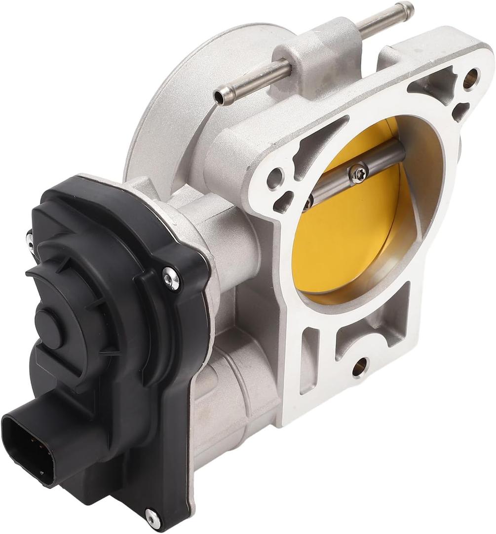 Throttle Body Assembly, 76mm Throttle Body Actuator No.12679525/12570800 for Chevy Avalanche Express Silverado Suburban Aluminum Alloy Black 1 Pc