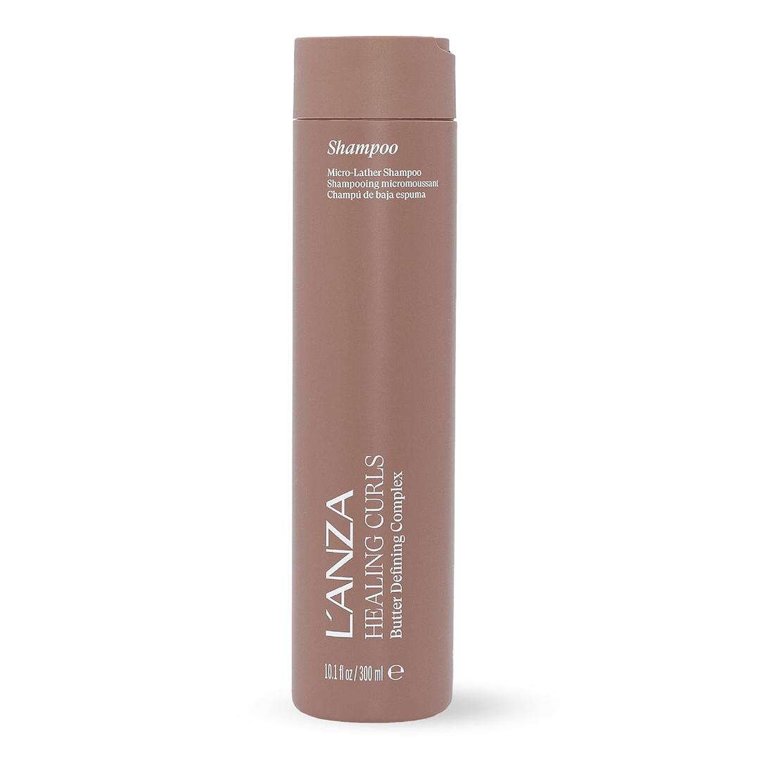 L'ANZA Healing Curls Butter Shampoo - Curly Hair Shampoo for a Creamy, Color-Safe Cleanse and Refreshed Curls - Paraben and Sulphate Free Shampoo (8 Fl Oz)