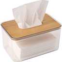 Acrylic Tissue Box, Acrylic Dryer Sheet Holder for Laundry Room, Table Clear Dryer Sheet Dispenser Rectangular