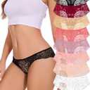 Sunm Boutique Sexy Underwear for Women, Cheeky Womens Lace Panties, Seamless Bikini for Ladies.XL