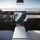 Tempered Glass Screen Protector for Tesla Model X/S 15" Center Control Touchscreen High Definition Touch Screen Protector 9H fit Tesla Model S Model X Accessories (Front, HD)