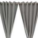 DARIO Rich Luxury Window Curtain Silver Color Blackout Quality 46"x 62" Pack of 2