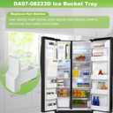 DA97-08223D Ice Bucket Assembly Compatible with Samsung RS25J500DSG RS25J500DSR RS261MDRS RS261MDWP Refrigerator Ice Maker Tray, Replaces DA97-08223A DA97-08223B 2309715 Ice Container