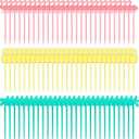 300 Pieces Plastic Cocktail Picks Fruit Stick Appetizer Picks Plastic Drink Picks Flamingo Pineapple Palm Tree Cupcake Toppers for Luau Tropical Hawaiian Pool Party Supplies, 3 Styles, 8 cm/ 3.2 inches long