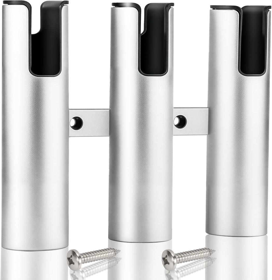 3/4 Tube Aluminum Fishing Rod Holders, 3/4 Link Wall-Mounted Pod Rack, Be Suitable for Marine Boat