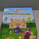 Playz 4pc Pop Up Play Tent and Tunnel Bundle for Toddlers and Kids - Indoor & Outdoor Playhouse with Storage Bag, Red & Blue