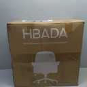 Hbada Office Desk Chair with Flip-Up Armrests and Saddle Cushion, Ergonomic Office Chair with S-Shaped Backrest, Swivel, Mesh, Grey