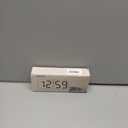 Peakeep Small Digital Alarm Clock Plug in for Bedrooms Bedside, Tiny Electric Clock Large Big Numbers Display with Battery Backup for Desk Table, 6 Dimmers, 5 Adjustable Alarm Volumes (Blue)