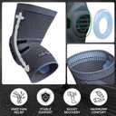 NEENCA Professional Knee Brace for Pain Relief, Medical Knee Compression Sleeve, Knee Support with Horizontal Knit Tech for Meniscus Tear, ACL, Arthritis, Joint Pain, Runner, Workout