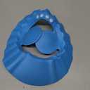 Shower Cap Bathing Cap | with Earshield Soft Adjustable Visor Hat Safe Shampoo Shower Bathing Protection Bath Cap for Elderly, Pregnant and the Disable Patient (BLUE)