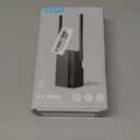 Rockspace WiFi 6 Extender: Up to 3000 Sq. Ft. Coverage, 50+ Devices, Dual-Band, 1.8Gbps Speed, 4 Antennas, AP Mode with Gigabit Port for Home & Gaming AX1800 (AX1800 Black 02)