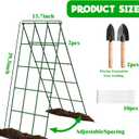 No Assembly Required Cucumber Trellis,2 Pack Trellis for Cucumbers,Outdoor Raised Bed Climbing Plant Support,A-Frame Garden Frame,Used for Vegetables,peas,Tomatoes,Squash,Melon and Fruit Frame