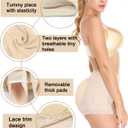 NINGMI Women Butt Lifter Padded Shapewear Enhancer Control Panties Body Shaper Underwear (Large, Beige)