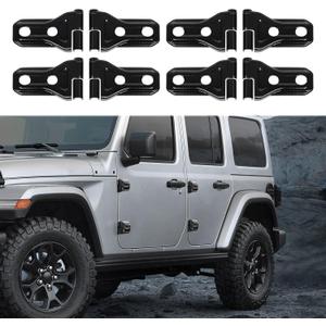 RT-TCZ Door Hinge Cover Trim for Jeep,Front Door Rear Door Hinges Exterior Decoration Accessories for Jeep Wrangler JLU 4-Door & Gladiator JT 2018-2024,8Pack(Carbon Fiber Grain)