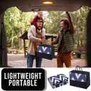 OLANLY Waterproof Outdoor Rug 5x8 ft Clearance, Reversible Outdoor Plastic Straw Rug, RV Mat, Indoor Outdoor Carpet for Patio, Camping, Balcony, Deck, Backyard, Navy & White