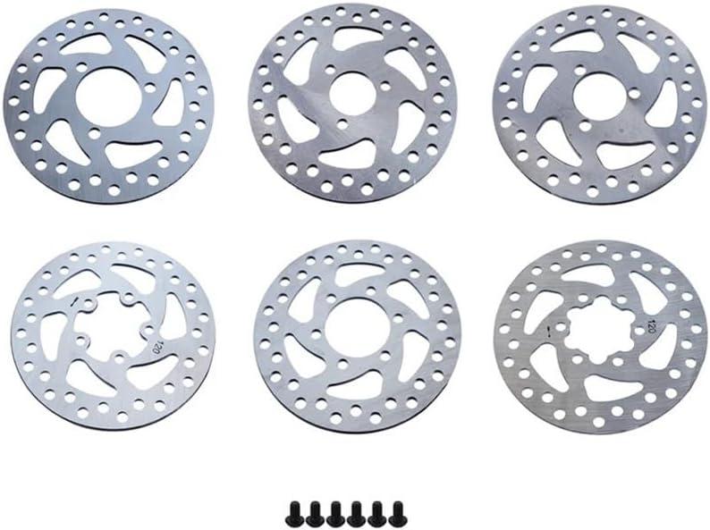 Parts Replacement Fit for Elec Scooter Cycling Disc Brake Rotor 120mm 3 Hole 6 Hole Brake Rotors with Screws Mounting Hole Spacing 33mm/44mm/48mm(3 Hole 26mm)