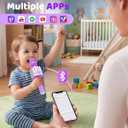Amazmic Toys for Girls, Kids Karaoke Microphone Toddler Microphone for Kids with Lights, for Girls, Birthday New Year Party Boys Toy Age 3 +(Light Purple)