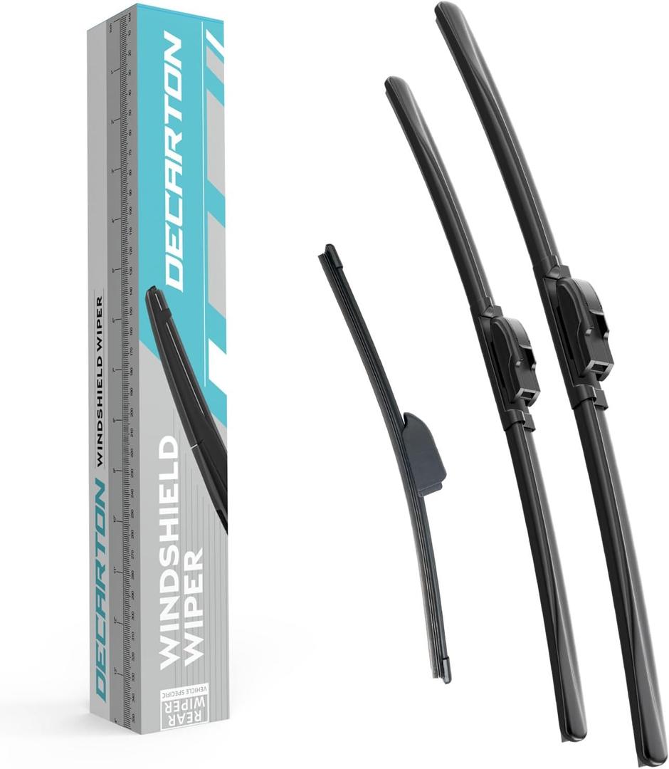 Wiper Blades Replacement for Hyundai Elantra GT 2013-2017 Windshield Wipers-3 Pieces of Car Front and Rear Window Wiper Blade (28+14+13)