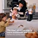 Baby Brezza Fast Baby Bottle Warmer - Baby Milk + Breastmilk Warmer Defroster 2 Unique Temperatures for Breastmilk + Formula - Universal Fit for All Bottles, Bags + Jars