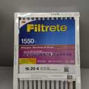 Filtrete 16x25x4 AC Furnace Air Filter, MPR 1550, MERV 12, Fits Lennox & Honeywell, CERTIFIED Asthma & Allergy Friendly, Electrostatic Air Cleaning Filter, 2-Pack (Actual Size 15.88x24.56x4.31 in)
