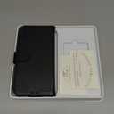 TUCCH Wallet Case for iPhone 17 (6.3") 2025, RFID Blocking 4 Card Holders | Kickstand | Shockproof TPU Shell | PU Leather | Magnetic Closure | Protective Flip Folio Cover | Black