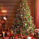 2 x 24 PCS Velvet Bows Christmas Ornaments Decorations, Sparkly Glittery Pink Velvet Bows Ornaments for Christmas Tree, Unique Elegant Xmas Home Holiday Decor for Tree Mantle Wreath Gift Wrap