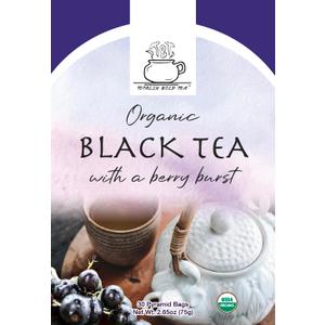 TBT - Totally Bold Tea - Organic Black Tea - Natural Energy - Caffeine - 30 pyramid whole leaf bags. (EXP 09/30/26)