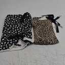 Boao 2 Pcs Guinea Pig Hammock Rat Hammock for Cage Small Animals - Chinchilla Parrot Sugar Glider Ferret (Leopard and White Dots)