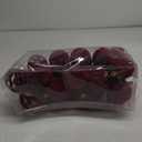 30ct 2.36" Flocked Christmas Ball Ornaments, Velvet Christmas Tree Balls, Flocked Shatterproof Xmas Ornaments, Fits for Party, Holiday and Home Decor, Burgundy