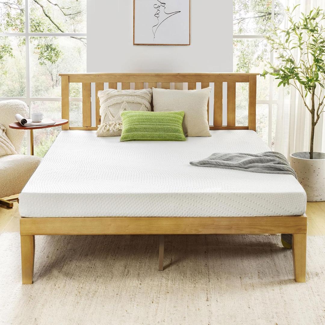 Best Price Mattress 5 Inch Full Mattress, Green Tea Memory Foam Mattress for Kids Adults, Medium Firm Mattress, Bed-in-A-Box