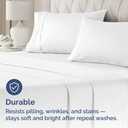 Standard Pillow Cases Set of 2 - Ultra-Soft Hotel Quality Pillowcase Covers - Comfy & Wrinkle Free - Stain and Fade Resistant - Machine Washable Pillow Protectors - 2 Piece Set - Standard Size White