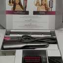 Shark FlexFusion Hair Straightener & Powerful Hair Dryer with Fusion Hair Brush, Ceramic Air Styler with Auto-Wrap Hair Curlers, Concentrator, & FrizzFighter, Ceramic Plates, Metallic Mist, HD651S