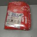 JSD Red Kids Christmas Comforter Set Twin Size, 2 Piece Xmas Tree Printed Microfiber Bedding Set, Machine Washable