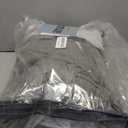 Pinch Pleated Drapes Greenish Grey Room Darkening Curtains 96 Inches Long for Living Room, Rustic Cottage Core 100% Blackout Faux Linen Double Layer Pleat Curtain 2 Panels Set Deep Depths Green Decor